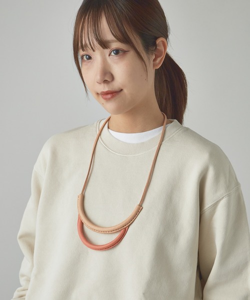 crescioni クレッシオーニ レザーネックレス ブラウン 中古・古着通販】crescioni (クレッシオーニ) レザーネックレス