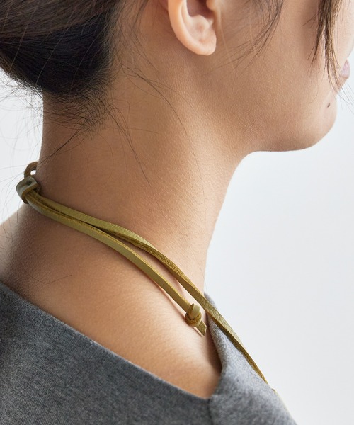 Crescioni（クレッシオーニ）の「crescioni/クレッシオーニ arc necklace ラティーゴレザー ハンドメイドネックレス（ネックレス・レディース・その他1/その他5/その他/その他4/その他3/その他2・FREE）」の15枚目の写真