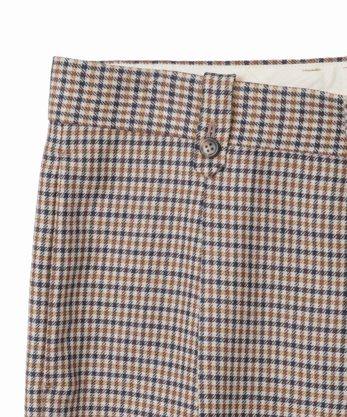 A_（エース）の「【A_/エース】ウールチェックスラックス（スラックス・レディース・ネイビー/ブラウン・S/M）」の9枚目の写真
