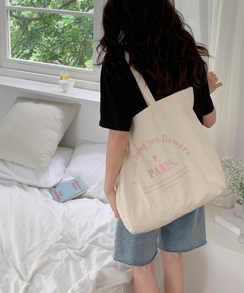 BACKYARD FAMILY(バックヤードファミリー)の「トートバッグ 大容量 刺繍 ysbag5486(トートバッグ・レディース・ベージュ/ブルー/パープル/ピンク・FREE)」の22枚目の写真