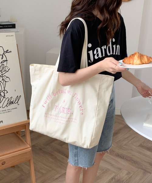 BACKYARD FAMILY(バックヤードファミリー)の「トートバッグ 大容量 刺繍 ysbag5486(トートバッグ・レディース・ベージュ/ブルー/パープル/ピンク・FREE)」の17枚目の写真