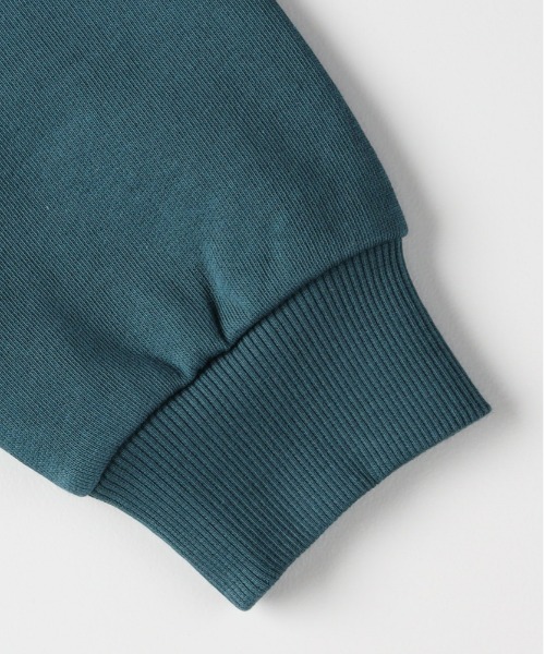 Right-on（ライトオン）の「【Refurbish】ハーフジップスウェットプルオーバー (ハーフジップ/スウェット/プルオーバー/ロゴ/伸縮性/快適/耐久性/カジュアル/デイリー/レイヤード)（スウェット・キッズ・グリーン/ブラック・110/120/140/160/130/150）」の7枚目の写真