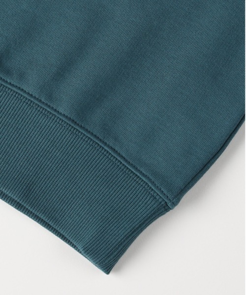 Right-on（ライトオン）の「【Refurbish】ハーフジップスウェットプルオーバー (ハーフジップ/スウェット/プルオーバー/ロゴ/伸縮性/快適/耐久性/カジュアル/デイリー/レイヤード)（スウェット・キッズ・グリーン/ブラック・110/120/140/160/130/150）」の8枚目の写真