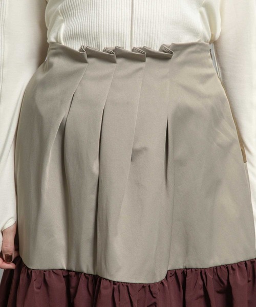 MARECHAL TERRE（マルシャルテル）の「2Wayティアードスカート（スカート・レディース・ネイビー/グレー/ブラック/ブラウン・MEDIUM）」の17枚目の写真