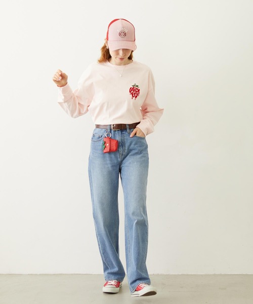 MILKFED.（ミルクフェド）の「HICKORY CIRCLE LOGO CAP（キャップ・レディース・レッド/ブラウン/ネイビー・ONE SIZE）」の16枚目の写真