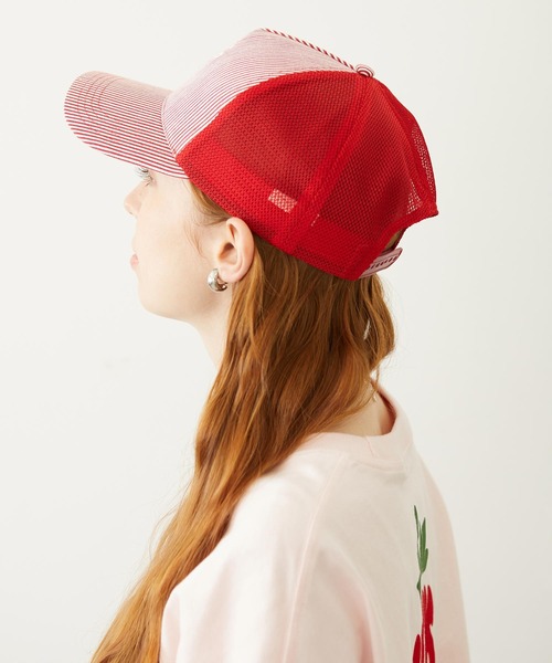 MILKFED.（ミルクフェド）の「HICKORY CIRCLE LOGO CAP（キャップ・レディース・レッド/ブラウン/ネイビー・ONE SIZE）」の9枚目の写真