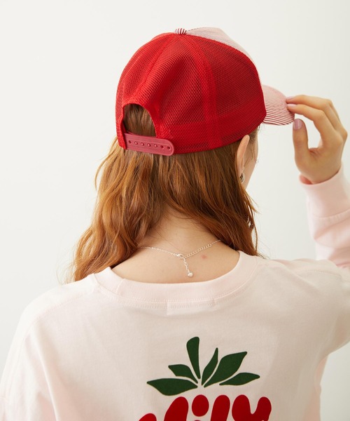 MILKFED.（ミルクフェド）の「HICKORY CIRCLE LOGO CAP（キャップ・レディース・レッド/ブラウン/ネイビー・ONE SIZE）」の12枚目の写真