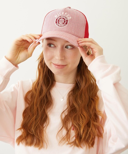 MILKFED.（ミルクフェド）の「HICKORY CIRCLE LOGO CAP（キャップ・レディース・レッド/ブラウン/ネイビー・ONE SIZE）」の5枚目の写真