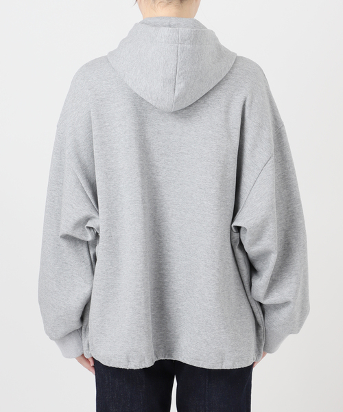 セール】ウォッシャブル / ブローチ付きフードパーカー（パーカー