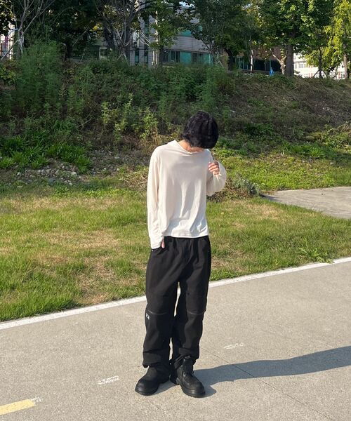 BER DE NOIR（ベールドノワール）の「レイヤードフィンガーホールフードTシャツ（ホワイト）（パーカー・メンズ・その他・MEDIUM/LARGE）」の8枚目の写真