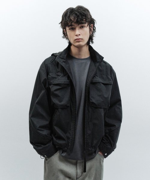 INSILENCE(インサイロンス)の「ピグメントユーティリティジャンパー WASHED BLACK(その他アウター・レディース・その他・SMALL)」の1枚目の写真
