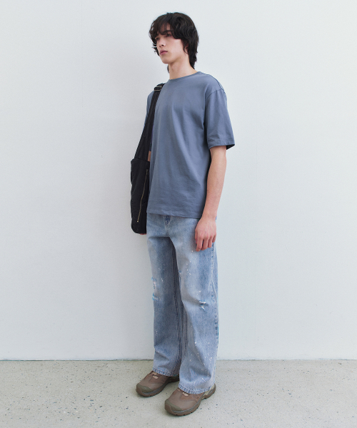 INSILENCE（インサイロンス）の「スーピマコットンプレミアムTシャツBLUEGRAY（Tシャツ/カットソー・メンズ・その他・SMALL/MEDIUM/LARGE）」の3枚目の写真