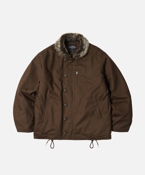 FRIZMWORKS(フリズムワークス)の「EDGAR N-1 DECK JACKET _ BROWN(ダウンジャケット/コート・レディース・その他・MEDIUM/LARGE/X-LARGE/SMALL)」の2枚目の写真