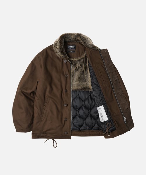 FRIZMWORKS(フリズムワークス)の「EDGAR N-1 DECK JACKET _ BROWN(ダウンジャケット/コート・レディース・その他・MEDIUM/LARGE/X-LARGE/SMALL)」の3枚目の写真