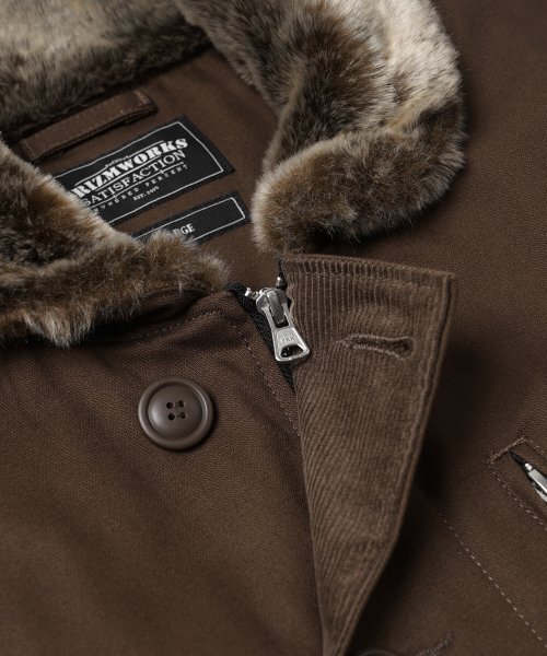FRIZMWORKS(フリズムワークス)の「EDGAR N-1 DECK JACKET _ BROWN(ダウンジャケット/コート・レディース・その他・MEDIUM/LARGE/X-LARGE/SMALL)」の6枚目の写真