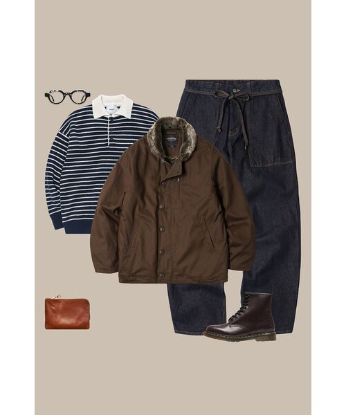 FRIZMWORKS(フリズムワークス)の「EDGAR N-1 DECK JACKET _ BROWN(ダウンジャケット/コート・レディース・その他・MEDIUM/LARGE/X-LARGE/SMALL)」の9枚目の写真