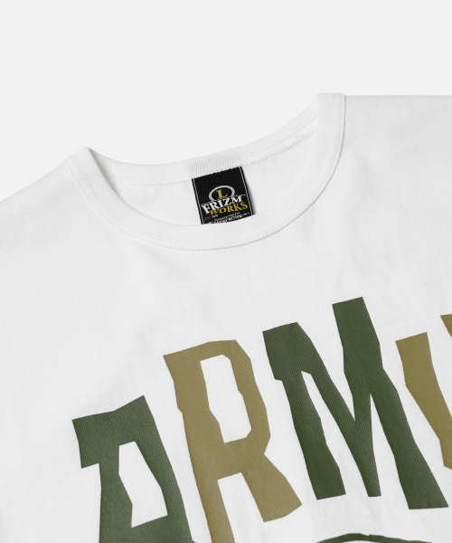 FRIZMWORKS(フリズムワークス)の「ARMY HELMET TEE _ WHITE(Tシャツ/カットソー・メンズ・その他・MEDIUM/LARGE)」の3枚目の写真