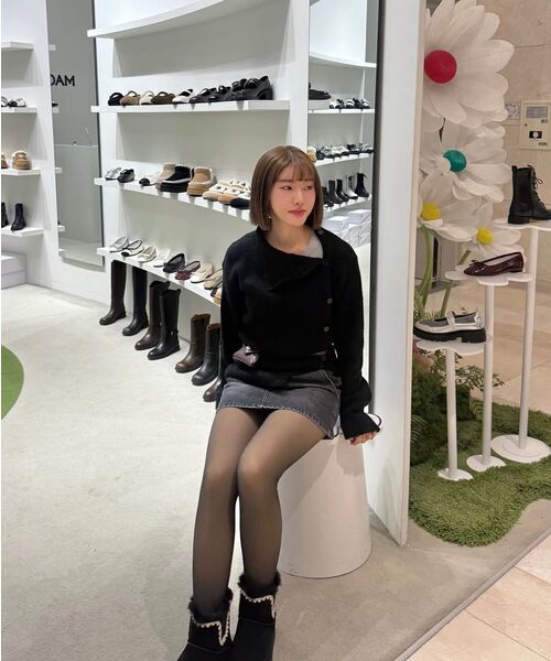Miseki SEOUL（ミセキソウル）の「Side button knit BLACK（ニット/セーター・レディース・その他・OS）」の7枚目の写真