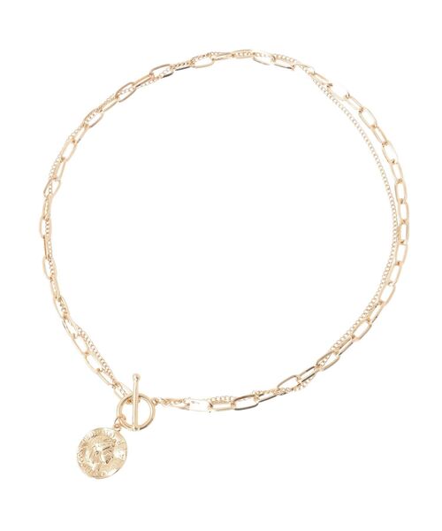 AMERICAN HOLIC（アメリカンホリック）の「コイントップダブルチェーンネックレス（ネックレス・レディース・シルバー/ゴールド・FREE）」の13枚目の写真