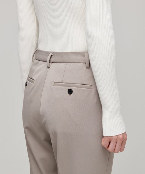 MUSINSA STANDARD WOMAN（ムシンサスタンダードウーマン）の「ウィメンズヘビーウェイト裏起毛スリムストレートヒドゥンバンディングスラックス[ライトベージュ]（スラックス・レディース・その他・30/24/25/26/27/28/29）」の7枚目の写真