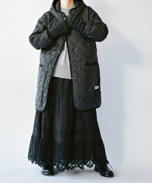 JOURNAL STANDARD LUXE（ジャーナルスタンダード　ラックス）の「ポプリン レーススカート（スカート・レディース・ブラック/ホワイト・FREE）」の4枚目の写真