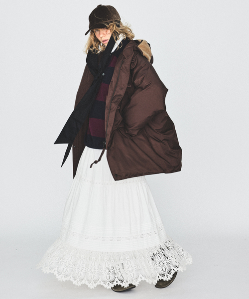 JOURNAL STANDARD LUXE（ジャーナルスタンダード　ラックス）の「ポプリン レーススカート（スカート・レディース・ブラック/ホワイト・FREE）」の13枚目の写真