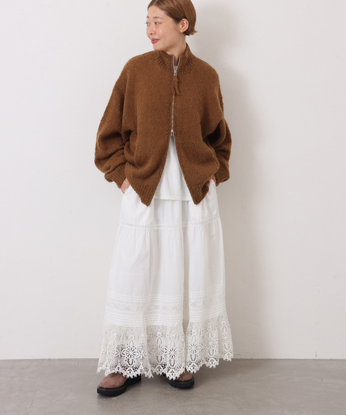 JOURNAL STANDARD LUXE（ジャーナルスタンダード　ラックス）の「ポプリン レーススカート（スカート・レディース・ブラック/ホワイト・FREE）」の20枚目の写真