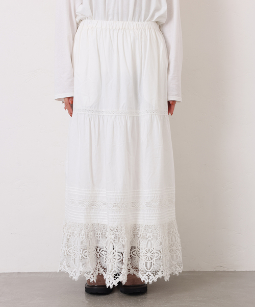 JOURNAL STANDARD LUXE（ジャーナルスタンダード　ラックス）の「ポプリン レーススカート（スカート・レディース・ブラック/ホワイト・FREE）」の21枚目の写真