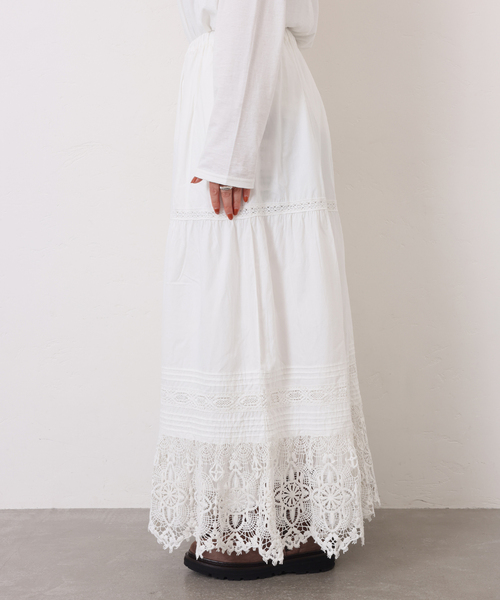 JOURNAL STANDARD LUXE（ジャーナルスタンダード　ラックス）の「ポプリン レーススカート（スカート・レディース・ブラック/ホワイト・FREE）」の22枚目の写真