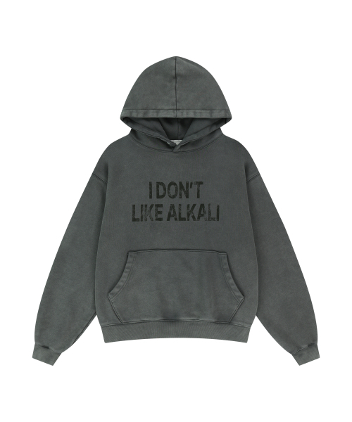 SLOWACID（スローアシッド）の「ウォッシュド ALKALI フードパーカー [チャコール]（パーカー・レディース・その他・SMALL/MEDIUM/LARGE/X-LARGE）」の2枚目の写真