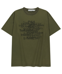 ウォッシュドコンセプトレイヤー半袖Tシャツ[カーキ]