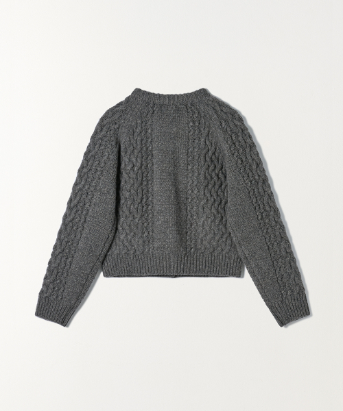 TTUDEMENT（トュードメント）の「CABLE CARDIGAN CHARCOAL（カーディガン/ボレロ・レディース・その他・FREE）」の3枚目の写真