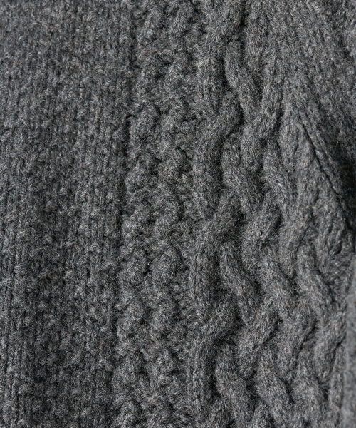 TTUDEMENT（トュードメント）の「CABLE CARDIGAN CHARCOAL（カーディガン/ボレロ・レディース・その他・FREE）」の6枚目の写真