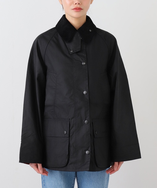 OUTDOOR PRODUCTS(アウトドアプロダクツ)の「Barbour bedale wax jacket(その他アウター・レディース・ブラック/カーキ・10)」の1枚目の写真