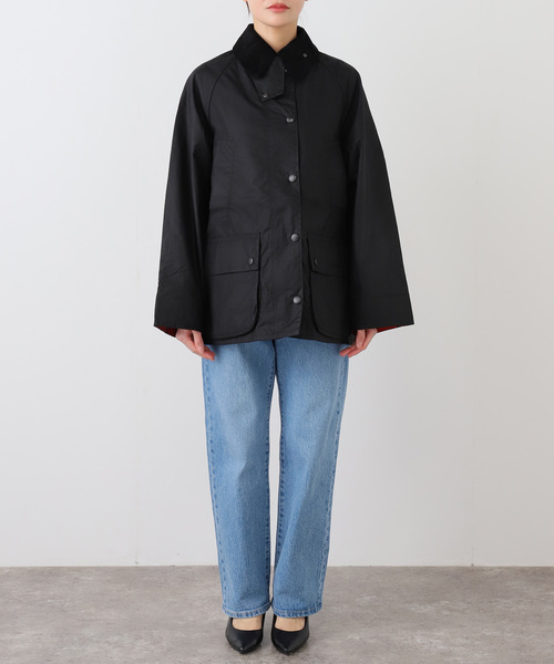 OUTDOOR PRODUCTS(アウトドアプロダクツ)の「Barbour bedale wax jacket(その他アウター・レディース・ブラック/カーキ・10)」の3枚目の写真