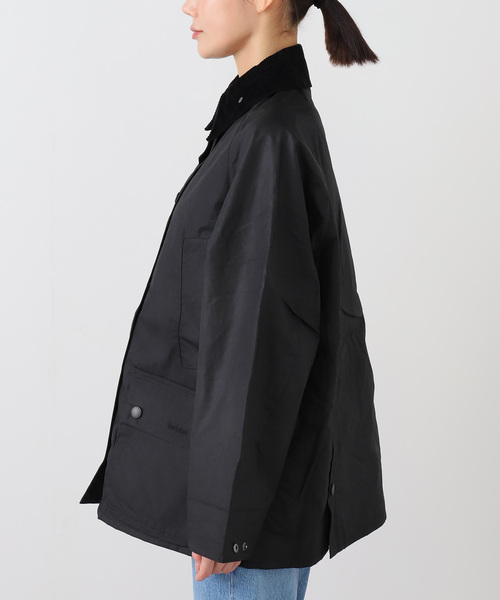 OUTDOOR PRODUCTS(アウトドアプロダクツ)の「Barbour bedale wax jacket(その他アウター・レディース・ブラック/カーキ・10)」の5枚目の写真