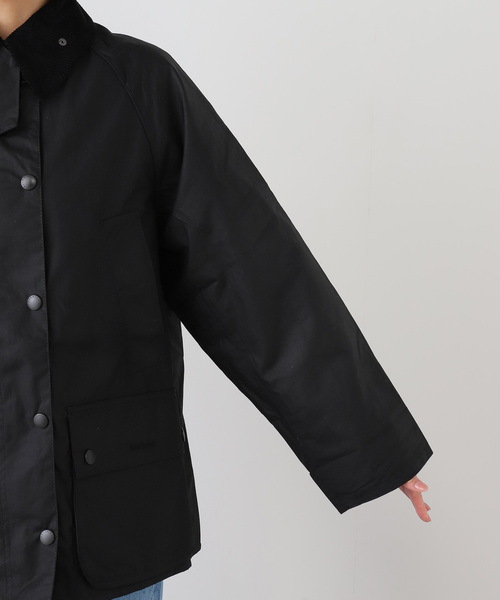 OUTDOOR PRODUCTS(アウトドアプロダクツ)の「Barbour bedale wax jacket(その他アウター・レディース・ブラック/カーキ・10)」の15枚目の写真