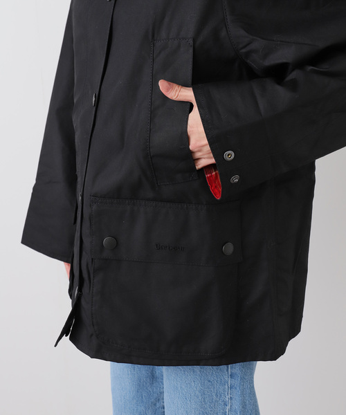 OUTDOOR PRODUCTS(アウトドアプロダクツ)の「Barbour bedale wax jacket(その他アウター・レディース・ブラック/カーキ・10)」の16枚目の写真