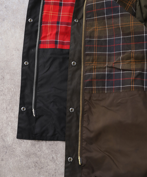 OUTDOOR PRODUCTS(アウトドアプロダクツ)の「Barbour bedale wax jacket(その他アウター・レディース・ブラック/カーキ・10)」の11枚目の写真