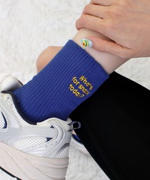 ABYS（アビス）の「配色ロゴ刺繍ソックス（ソックス/靴下）」