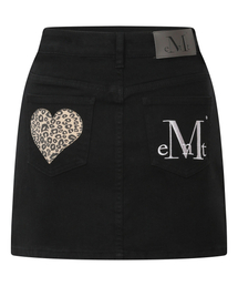 MUCENT（ムセント）の「コロンバックレザー ホピ ハートパッチ スカート（スカート）」