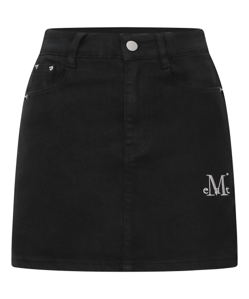 MUCENT（ムセント）の「コロンバックレザー ホピ ハートパッチ スカート（スカート・レディース・ブラック・SMALL/MEDIUM）」の3枚目の写真