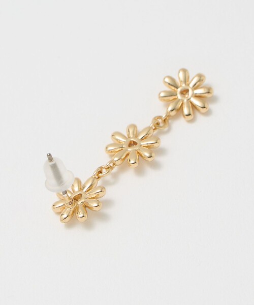 BEAUTY&YOUTH UNITED ARROWS(ビューティーアンドユースユナイテッドアローズ)の「フラワーモチーフ ラインピアス(ピアス(両耳用)・レディース・ゴールド/シルバー・FREE)」の5枚目の写真