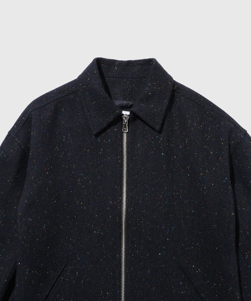 ADAM ET ROPE'（アダムエロペ）の「ネップツイード ライダースジャケット（その他アウター・メンズ・ダークブラウン/ブラック/ネイビー・M/L）」の6枚目の写真