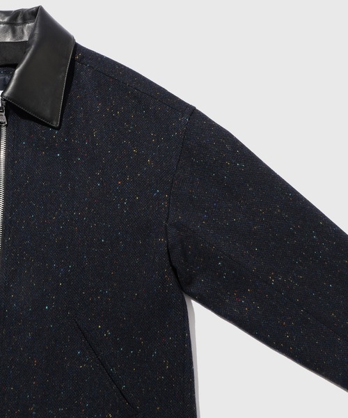 ADAM ET ROPE'（アダムエロペ）の「ネップツイード ライダースジャケット（その他アウター・メンズ・ダークブラウン/ブラック/ネイビー・M/L）」の7枚目の写真