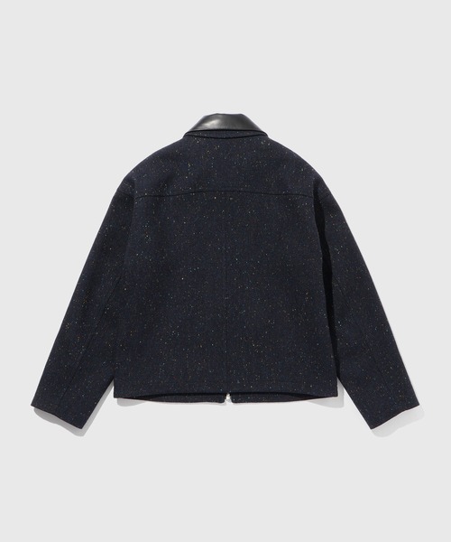 ADAM ET ROPE'（アダムエロペ）の「ネップツイード ライダースジャケット（その他アウター・メンズ・ダークブラウン/ブラック/ネイビー・M/L）」の15枚目の写真