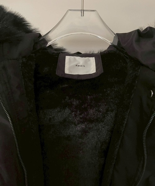 AMAIL（アマイル）の「Snowline Coat（ダウンジャケット/コート・レディース・ブラック/ベージュ・FREE）」の21枚目の写真