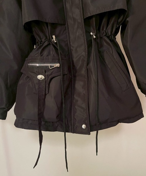 AMAIL（アマイル）の「Snowline Coat（ダウンジャケット/コート・レディース・ブラック/ベージュ・FREE）」の20枚目の写真