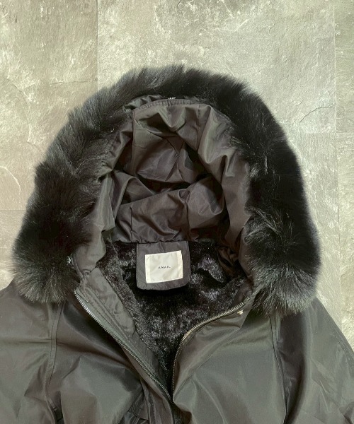 AMAIL（アマイル）の「Snowline Coat（ダウンジャケット/コート・レディース・ブラック/ベージュ・FREE）」の22枚目の写真