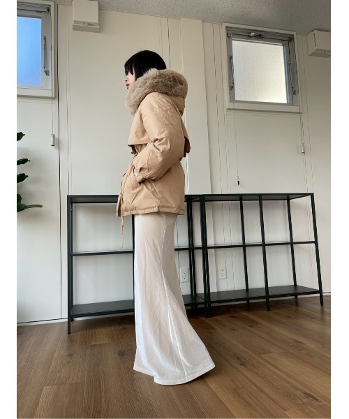 AMAIL（アマイル）の「Snowline Coat（ダウンジャケット/コート・レディース・ブラック/ベージュ・FREE）」の14枚目の写真